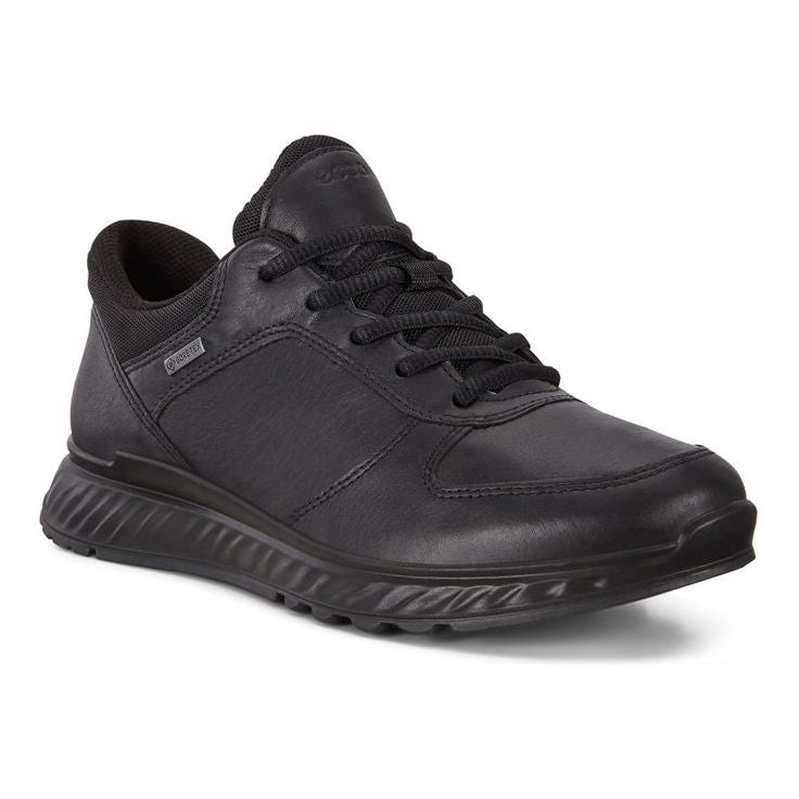 ECCO Exostrike - Ladies Gore-Tex Lace Trainer in Black